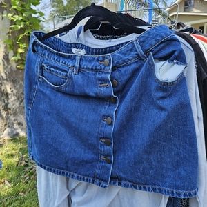 🌸2 for $10🌸 Garage denim mini skirt, large